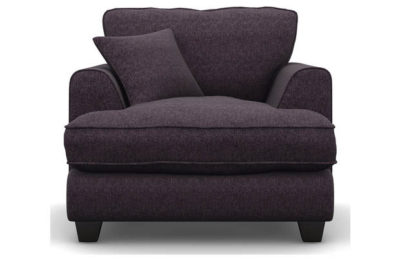 Heart of House Hampstead Tweed Fabric Chair - Purple